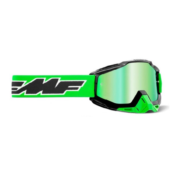PRORACER FMF Powercore Motocross Goggles for Motorcycle Pit Bike (Green