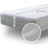 Cotton Mattress Cover Full Encasement with Zipper Terry Top -