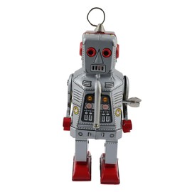Freak Scene Superfreak Robot - Medium Robot - Space Robot - Grey - Tin Robot