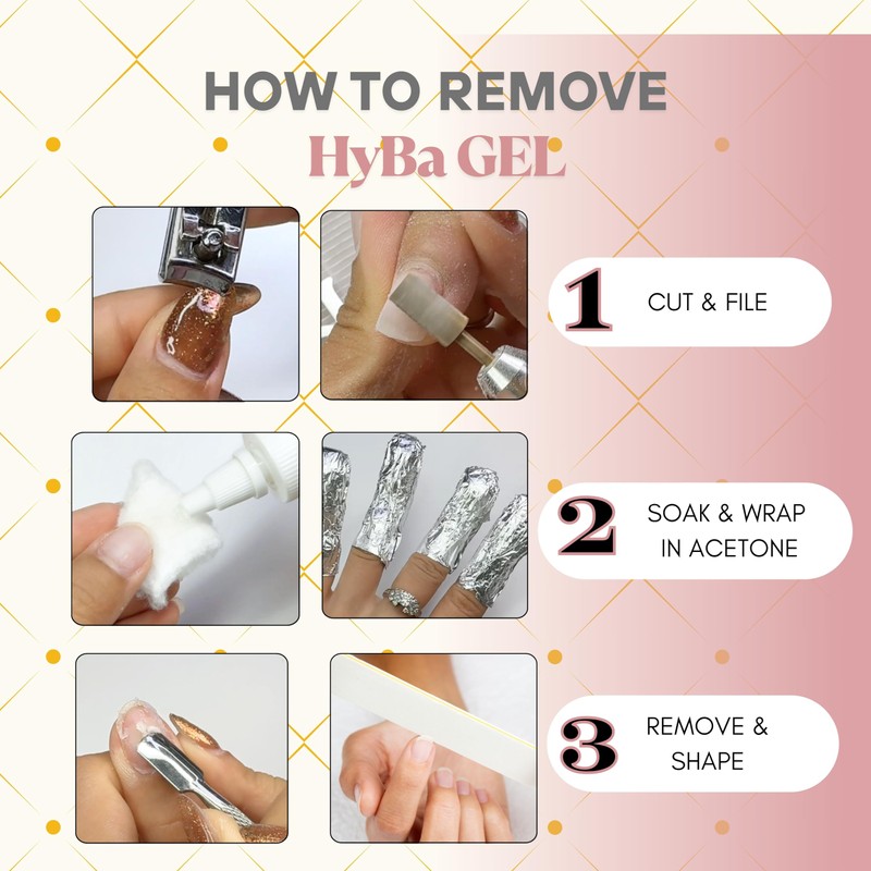 HyGEL CLEAR 60ml Hybrid Gel Nail Polish - PF01 Natural