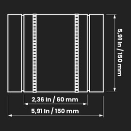 Repa Market 6" Inch Round Flexible Duct Connector - Galvanized Steel Metal Pipe Extension, Vent Coupling - Hose, Dryer Vent Connector - Inline Vent Extender Coupler - HVAC Ducting, Ventilation System