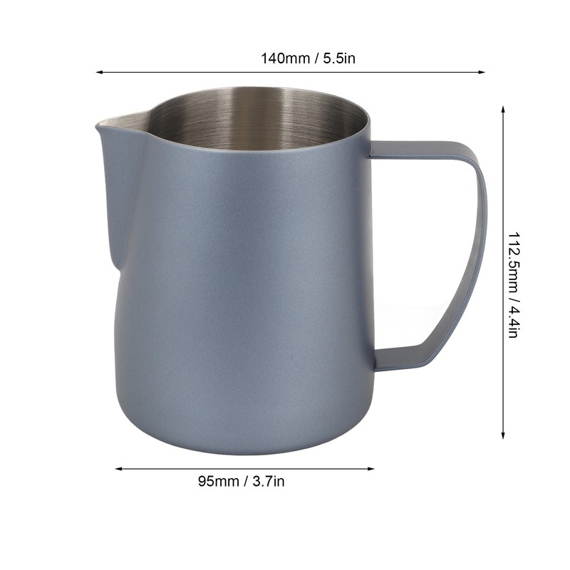 Coffee Milk Frothing Cup Stainless Steel Jug Steaming Pitcher 700ml