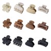 Small Claw Clips for Thin/Medium Thick Hair,12Pcs 1.5 Inch Mini