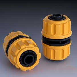 1/2 inch 2in1 Plastic Graden Tap Connectors 4 Pcs Hose Repair Connectors, Quick Fix Extend Garden Connector Extender for 1/2 Inch Hose Pipe,Quick Repair Connection (Repair Connector)