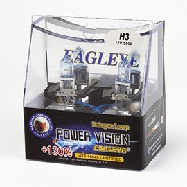Eagleye Power Vision H3 12V 55W Halogen Headlight bulbs (Pack of 2)