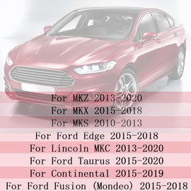 Sports Aluminum Steering Wheel Paddle Shifter Extension Cover trim interior Accessories For Ford Fusion Mondeo, For Edge 2015-2018, For Taurus, Lincoln MKC, MKS, MKZ, MKX,Continental （Red）