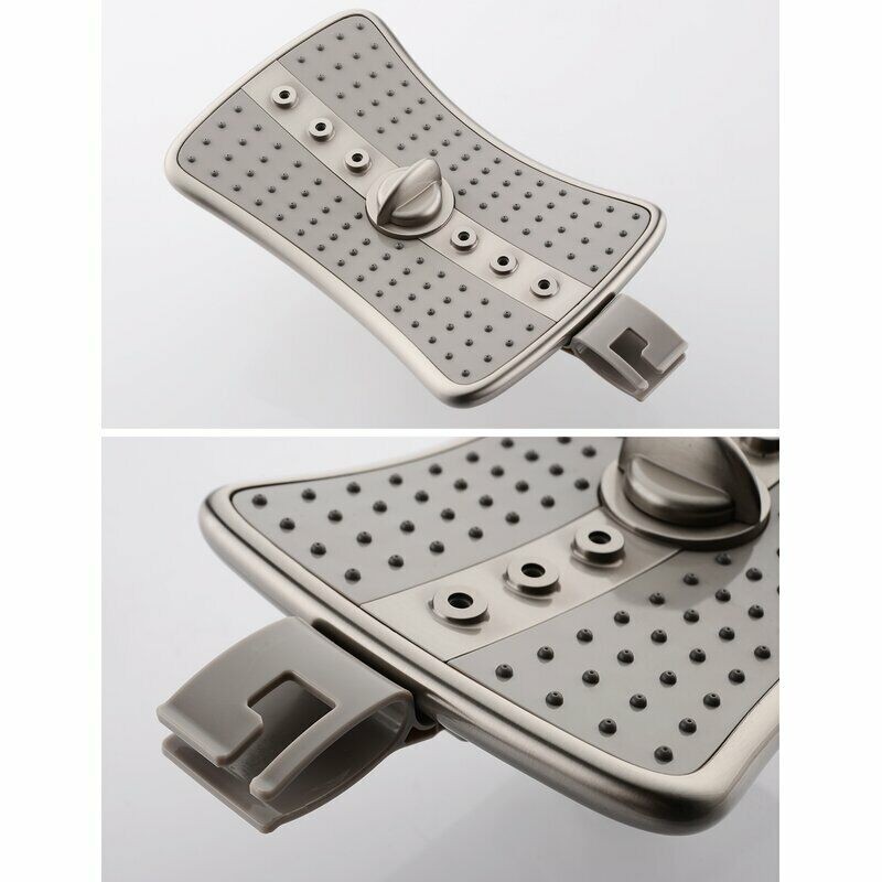 HEAD New "Bright Showers" Multi Function Rain Brushed Nickel Shower