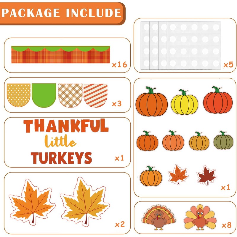 Thanksgiving Turkey Bulletin Board Set Thankful Little Turkeys Bulletin Board