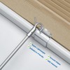 Housoutil Blinds Rod Feather Curtains Office Accessories Office Curtains Roller