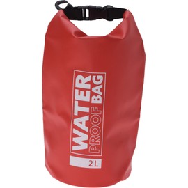 MIJOMA Waterproof bag, dry bag, outdoor dry bag, water proof bag, protection against water, dirt, sand for valuables, beach, holiday, boat, camping, red, Sporty