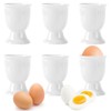 SUPRROW Pack of 6 Ceramic Egg Cups Colourful Ceramic Egg