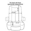 RV Designer GripFit+ Motorhome Seat Covers 2-Pack - Premium 100%