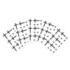 5 PCS Cross Temporary Tattoos, Semi-Permanent Tattoo, Water-Resistant Temp Tattoo