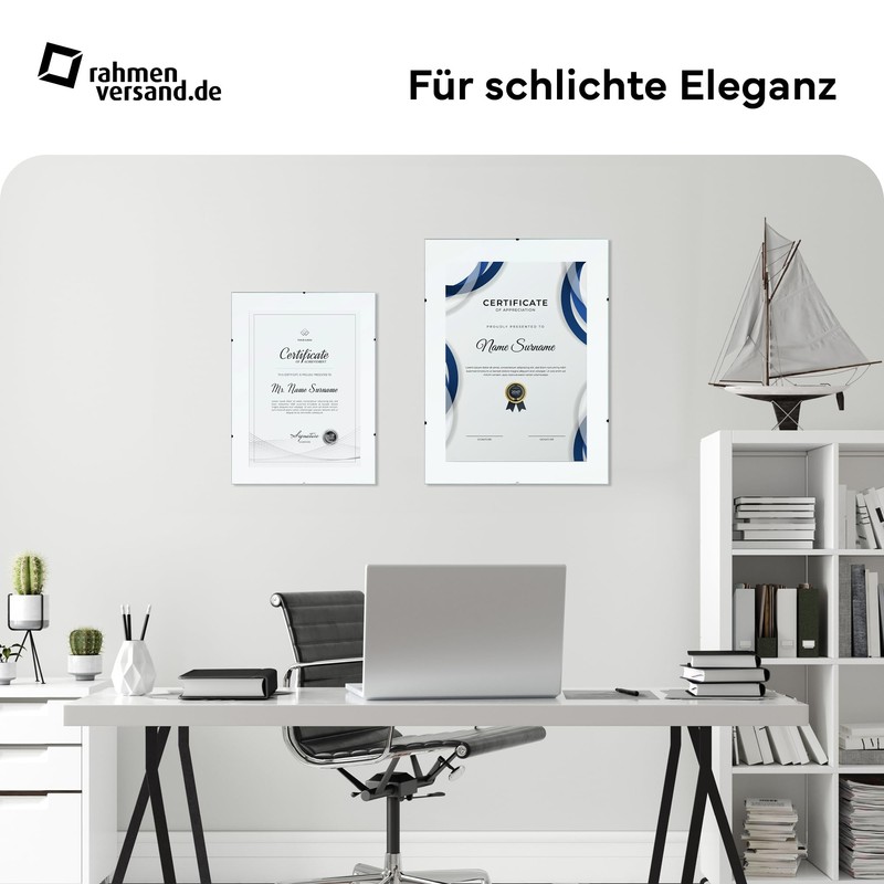 PANORAHMA Picture Frame Frameless Glass Picture Frame, 13 x 18