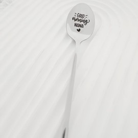 Mothers Day Birthday Gift for Grandma Nana Good Morning Nana Spoons for Grandmother Granny Coffee Tea Lover Gifts for Nana Grandma Coffee Tea Gifts for Grandmama Grandmom Spoon
