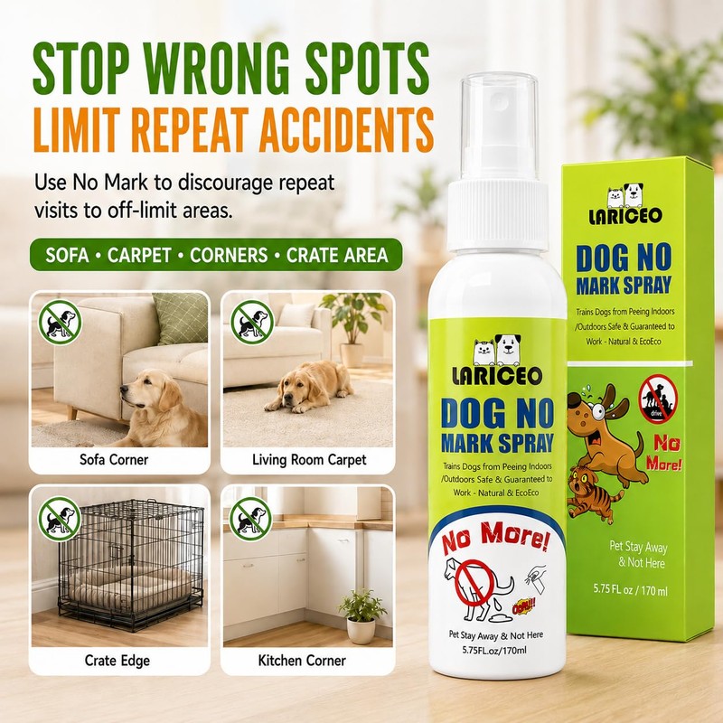 LARICEO 5.57oz for Pads, Carpet, Lawn and Crates, Dog Potty
