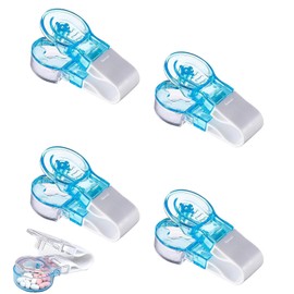 4 Pcs Pill Popper, Blister Packs. Portable, no-Touch. Pill Dispenser Box