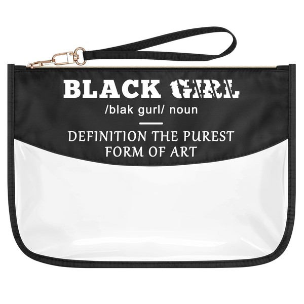 Black Girl Makeup Bag African American Gift Black Lady Women