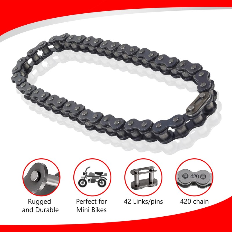 AlveyTech 42 Link 1/2" Pitch 420 Chain - Replacement Links