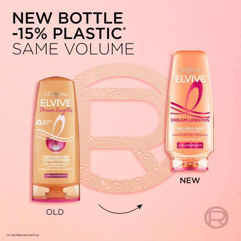 L'Oréal Paris Elvive Dream Lengths Anti-Split Ends Conditioner, with Vegetal