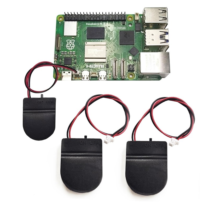 2個入りRTC バッテリーケース/ボックス リアルタイムクロックホルダー Raspberry Pi 5 用 RPI 5 Pi5