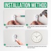 bakbrand Wall Clock Non-Ticking Silent Modern Simple Style Round Decor