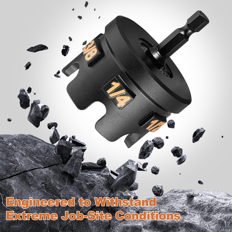 Threaded Rod Nut Runner Drill Attachment, Heavy Duty Rapid Spin