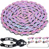 YBEKI Bicycle Chain 11-Speed Colour Bicycle Chain 1/2 x 11/128