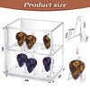 Tioncy Double Layer Acrylic Guitar Pick Display Box Case 3.94