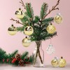 Christmas Baubles Gold Set, 16 Pieces Christmas Tree Baubles Gold