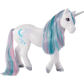 Breyer Horses Color Changing Bath Toy | Luna The Unicorn | Purple / Pink / White with Surprise Blue Color | 8.5" x 7" | Ages 3+ | Model #7233, Purple, White, Pink