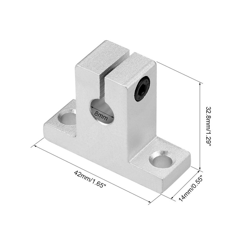sourcing map Shaft Support Linear Motion Slide Rail Guide Blocks