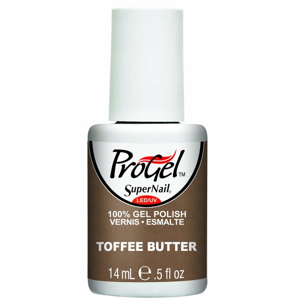 Supernail Gel Polish for Nails, Toffee Butter Shimmer, 0.5 Fluid Ounce