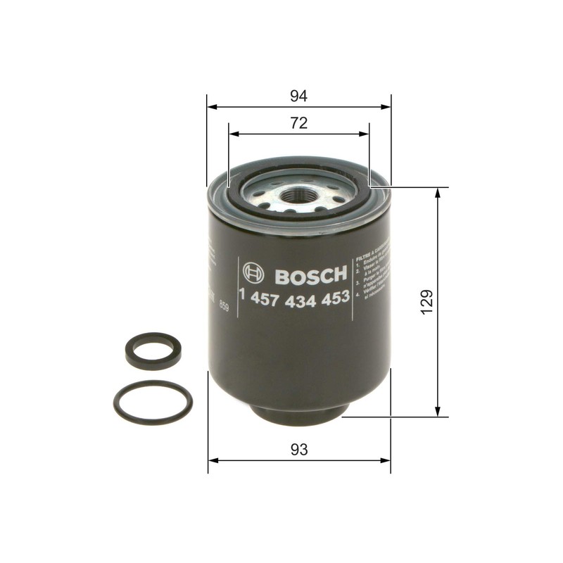 Bosch Automotive N4453 Diesel Filter Car
