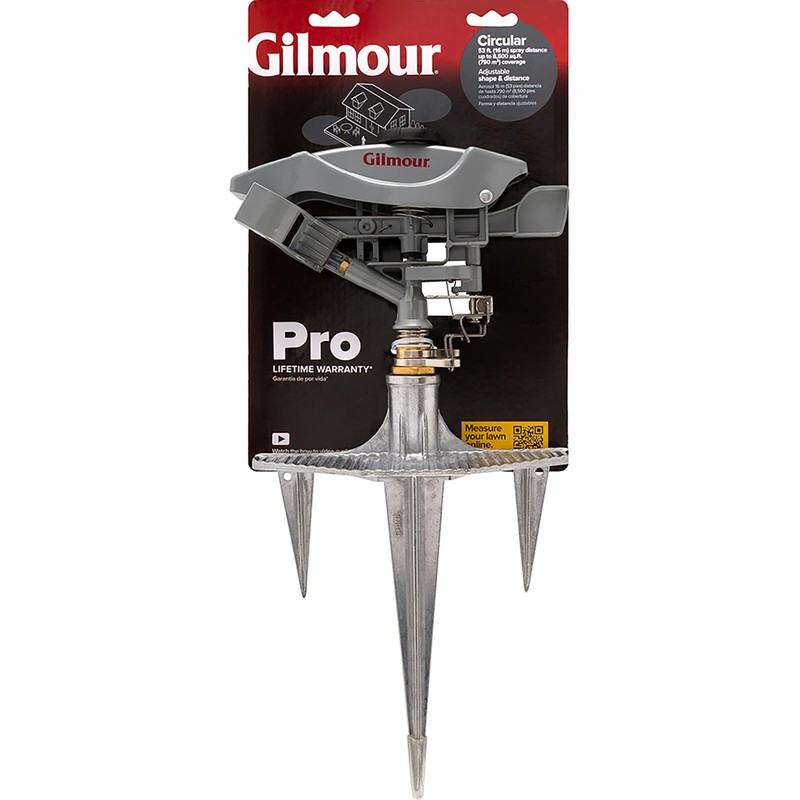 Gilmour Pro Heavy Duty Circular Water Sprinkler with Spike Base,