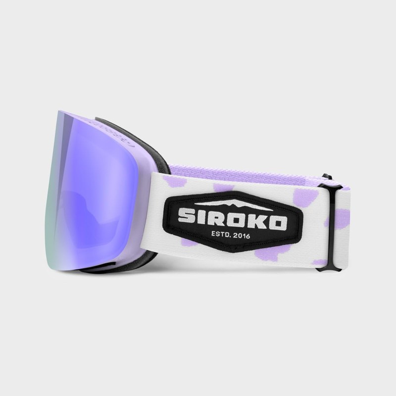 SIROKO - GX Truffles Kids Snowboard and Ski Goggles Purple