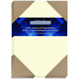 100 Natural White Linen 80# Cover Paper Sheets - 4.5" X 6.5" (4.5X6.5 Inches) Between 4X6 and 5X7 Invitation Size - 80 lb/Pound Card Weight - Fine Linen Textured Finish - Quality Cardstock