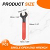 sourcing map Single Open End Wrench 16mm Metric 15 Degree