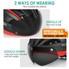 Victgoal Bike Helmet Goggles Visor Strong Magnetic Eye Shield (Colorful)