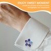 Flower Tie Clips Cufflinks for Men Tie Clip and Cufflink