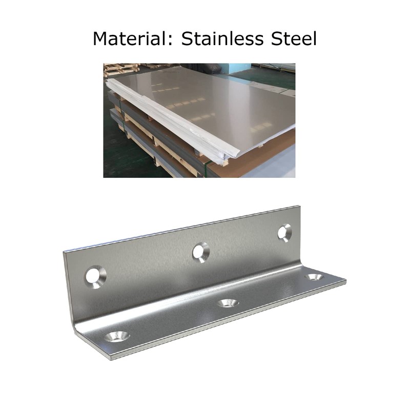 Stainless Steel Corner Bracket,Joint Right Silver Angle Brackets,L Shape Heavy