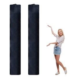 NICENEEDED 2 Pcs Large Rug Storage Bag, Black Oxford Cloth Rolled Rugs Moving Bag, Drawstring Rug Storage Pouch Indoor Outdoor Carpet Packing Bag Protection for Rolled Rug 24 x 116 Inch