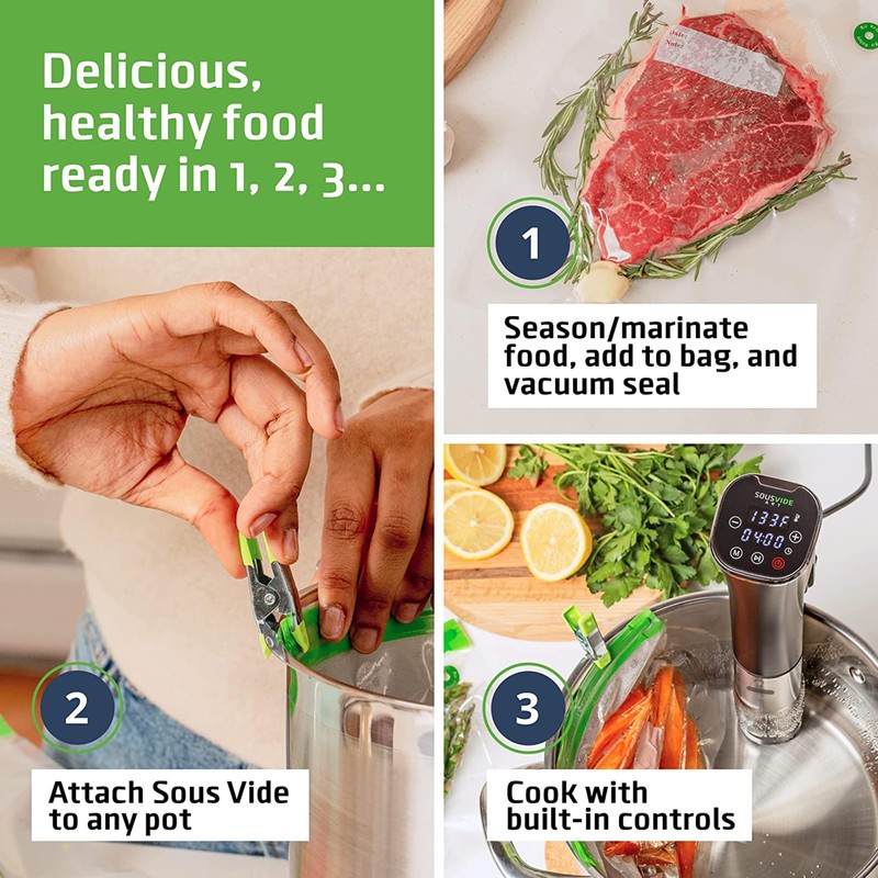 SOUSVIDE ART Sous Vide Immersion Cooker Kit - Machine with