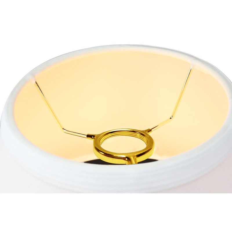 6x12x8 Threaded UNO Downbridge Lampshade White - Perfect for DownBridge