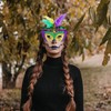 2 Pieces Sequin Feather Hairbands, 2 Pieces Masks, Creative Color