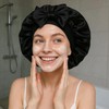 EujRcf 2PCS Satin Bonnet, Silk Bonnet Sleeping Cap For Women,