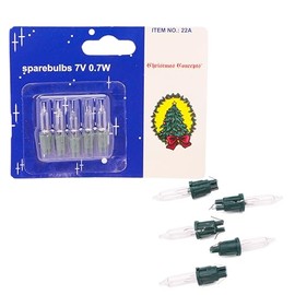 FDL Pack of 5, Clear 'Push in' Bulbs. 7v 0.7W, 140 Chaser.