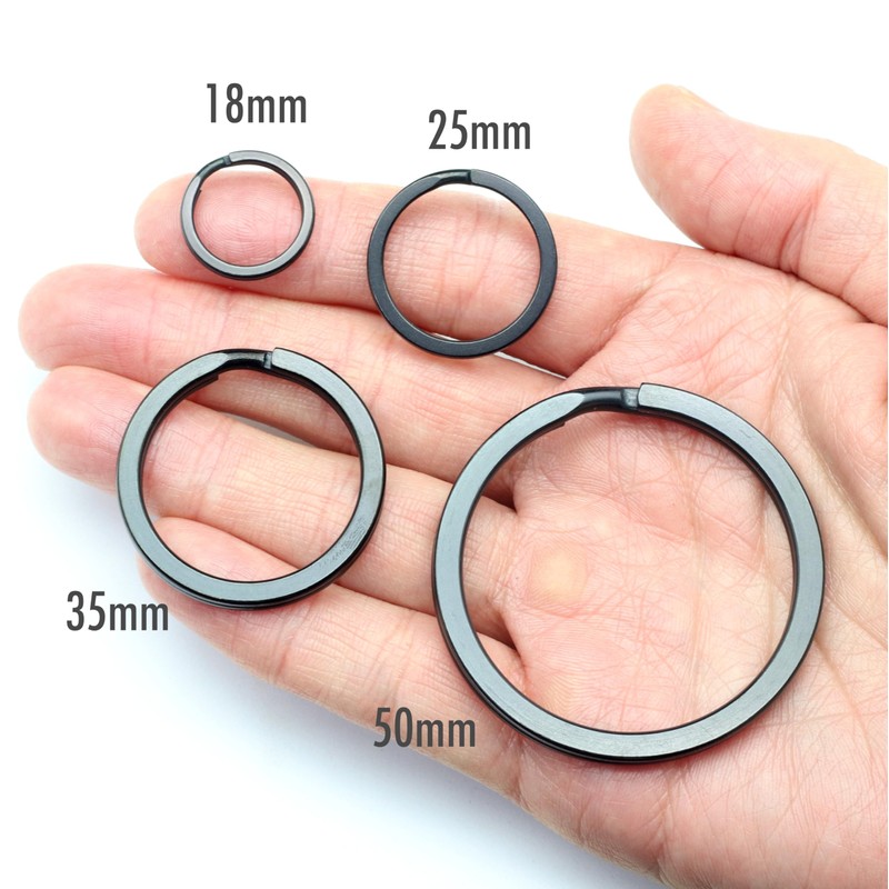 TUNUKE Ti Titanium Ring, Keychain, Key Ring, Key Hook, Carabiner,