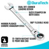DURATECH Flex Head Ratcheting Wrench Set, Combination Wrench Set, 22-piece,