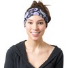 RiptGear Stretch Sport Headband for Women (Purple Paisley) — Made